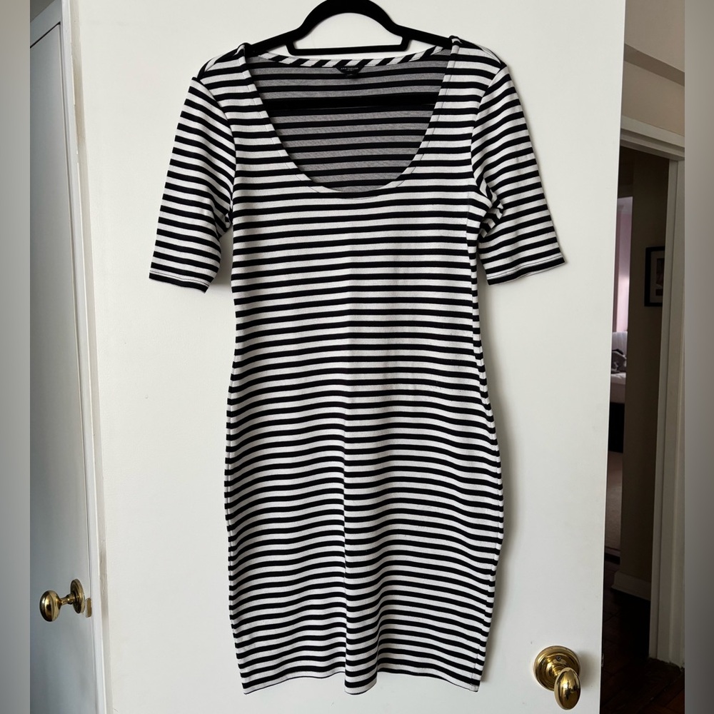 Ann Taylor Scoop Neck Knit Sheath Dress